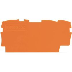 WAGO 2002-1392 TOPJOB&reg;S end/intermediate plate; for 2002-13xx series terminal blocks; 0.8 mm wide; orange