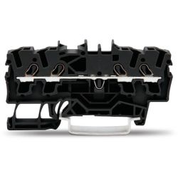 WAGO 2002-1405 TOPJOB&reg;S feedthrough terminal block; rail mount; 4-conductor; 5.2 mm wide; black