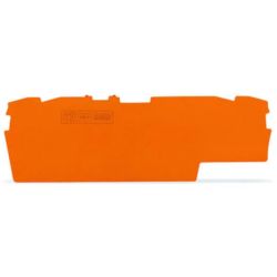 WAGO 2002-1892 TOPJOB&reg; S end/intermediate plate; for 2002-18xx series terminal blocks; 1.0 mm wide; orange