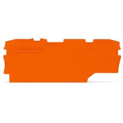 WAGO 2002-1992 TOPJOB&reg;S end/intermediate plate; for 2002-19xx series terminal blocks; 1.0 mm wide; orange