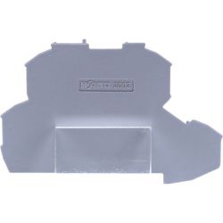 WAGO 2002-2291 TOPJOB&reg; S end/intermediate plate; for 2002-22xx series terminals; 0.8mm wide; gray