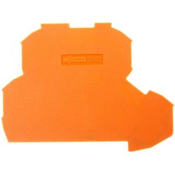 WAGO 2002-2292 TOPJOB&reg;S end/intermediate plate; for 2002-22xx series terminal blocks; 0.8 mm wide; orange