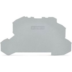 WAGO 2002-2691 TOPJOB&reg;S end/intermediate plate; for 2002-26xx series terminal blocks; 0.8 mm wide; gray