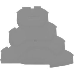 WAGO 2002-4191 TOPJOB&reg; S end/intermediate plates; for 2002-41xx series terminal blocks; 1.0mm wide; gray