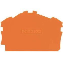 WAGO 2002-6392 TOPJOB&reg;S end/intermediate plate; for 2002-63xx and 2002-64xx series terminal blocks; 0.8 mm wide; orange