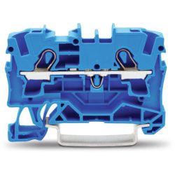 WAGO 2004-1204 TOPJOB&reg;S feedthrough terminal block; rail mount; 2-conductor; 6.2 mm wide; blue