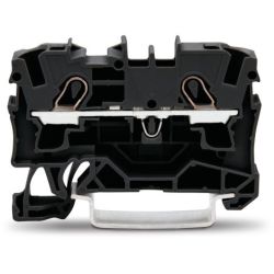WAGO 2004-1205 TOPJOB&reg;S feedthrough terminal block; rail mount; 2-conductor; 6.2 mm wide; black