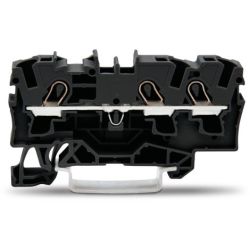 WAGO 2004-1305 TOPJOB&reg; S feedthrough terminal blocks; rail mount; 3-conductor; 6.2 mm wide; black