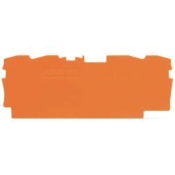 WAGO 2004-1492 TOPJOB&reg;S End and intermediate plate; 1 mm thick; orange