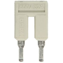 WAGO 2004-402 TOPJOB&reg;S Push-in type jumper bar; insulated; 2-way; Nominal current 32 A; light gray
