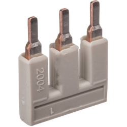 WAGO 2004-403 TOPJOB&reg;S Push-in type jumper bar; insulated; 3-way; Nominal current 32 A; light gray