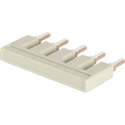 WAGO 2004-405 TOPJOB&reg;S Push-in type jumper bar; insulated; 5-way; Nominal current 32 A; light gray