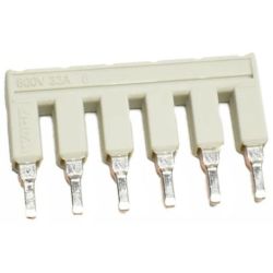 WAGO 2004-406 TOPJOB&reg;S Push-in type jumper bar; insulated; 6-way; Nominal current 32 A; light gray