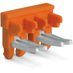 WAGO 2007-8442 Adjacent Jumper for Switching Lever; 2-Way; Insulated; Orange