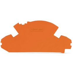WAGO 2007-8892 TOPJOB&reg;S End and separator plate; 1.5 mm thick; without lock-out seal option; orange