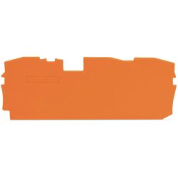 WAGO 2010-1392 TOPJOB&reg; S end/intermediate plates; for 2010-13xx series terminal blocks; 1.0mm wide; orange