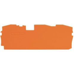 WAGO 2016-1392 TOPJOB&reg; S end/intermediate plates; for 2016-13xx series terminal blocks; 1.0 mm wide; orange