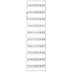 WAGO 209-507 WSB marker cards; as card; MARKED; 51 to 100 (2x); not stretchable; Horizontal marking; snap-on type; white