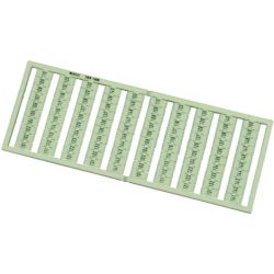 WAGO 209-508 WSB marker cards; as card; MARKED; 101 to 150 (2x); not stretchable; Horizontal marking; snap-on type; white