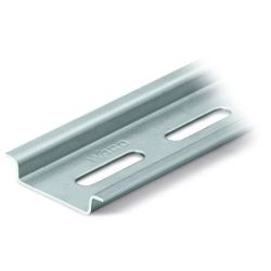 WAGO 210-112 Steel carrier rail; 35 x 7.5 mm; 1 mm thick; 2 m long; slotted; according to EN 60715; Hole width 25 mm