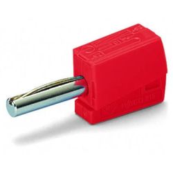 WAGO 215-212 Banana plugs; for socket 4 mm &Oslash; 2.50 mm<sup>2</sup>; red