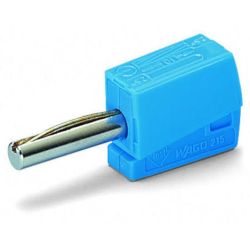 WAGO 215-711 Banana plugs; for socket 4 mm &Oslash; 2.50 mm<sup>2</sup>; blue