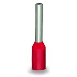 WAGO 216-203 Ferrules; Sleeve for 1 mm<sup>2</sup> / AWG 18; insulated; electro-tin plated; red