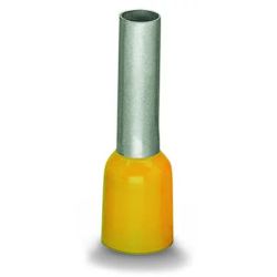 WAGO 216-208 Ferrules; Sleeve for 6 mm<sup>2</sup>; / AWG 10; insulated; electro-tin plated; electrolytic copper; gastight crimped; acc. to DIN 46228, Part 4/09.90; yellow