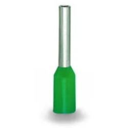 WAGO 216-322 Ferrules; Sleeve for 0.34 mm<sup>2</sup> / 22 AWG; insulated; electro-tin plated; green