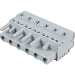 WAGO 231-206/026-000 1-conductor female plugs; 2.5mm<sup>2</sup>; Pin spacing 7.5mm; 6-pole; 2.50mm<sup>2</sup>; gray MCS MIDI Classic