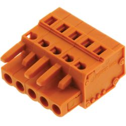WAGO 231-305/026-000 MCS MIDI Classic 1-conductor female plugs; 2.5mm<sup>2</sup>; Pin spacing 5.08mm; 5-pole; 2.50mm<sup>2</sup>; orange