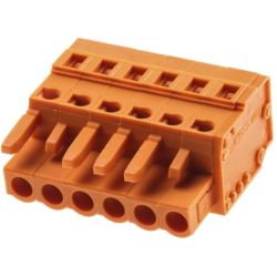 WAGO 231-306/026-000 MCS MIDI Classic 1-conductor female plugs; 2.5 mm<sup>2</sup>; Pin spacing 5.08 mm; 6-pole; 2.50 mm<sup>2</sup>; orange