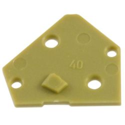 WAGO 236-700 End plates; 1mm thick; snap-fit type; light green