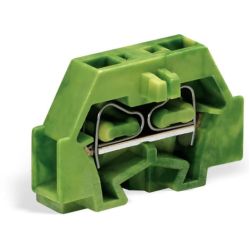 WAGO 260-307 2-conductor terminals; without push-buttons; with fixing flange; for screw or similar mounting types; Fixing hole 3.2mm Ø 1.5mm<sup>2</sup>; CAGE CLAMP®; 1.50mm<sup>2</sup>; green-yellow