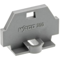WAGO 260-361 End plate; with fixing flange; gray