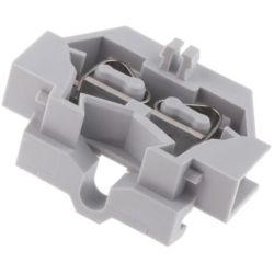 WAGO 261-301 2-conductor terminals; without push-buttons; with fixing flange; for screw or similar mounting types; Fixing hole 3.2mm &‌Oslash;; 2.5mm<sup>2</sup>; CAGE CLAMP®; 2.50mm<sup>2</sup>; gray