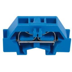 WAGO 261-304 2-conductor terminals; suitable for Ex i applications; without push-buttons; with fixing flange; for screw or similar mounting types; Fixing hole 3.2mm Ø 2.5mm<sup>2</sup>; CAGE CLAMP®; 2.50mm<sup>2</sup>; blue