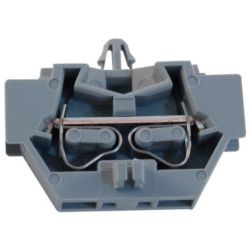WAGO 261-311 2-conductor terminals; without push-buttons; with snap-in mounting foot; for plate thickness 0.6 - 1.2mm; Fixing hole 3.5mm Ø 2.5mm<sup>2</sup>; CAGE CLAMP®; 2.50mm<sup>2</sup>; gray
