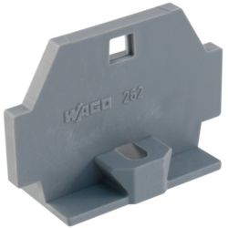 WAGO 262-361 End plates; with fixing flange; gray