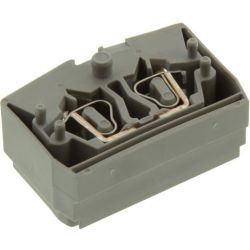 WAGO 264-351 4-conductor center terminal block; without push-buttons; 2.5 mm<sup>2</sup>; CAGE CLAMP&reg;; 2.50 mm<sup>2</sup>; gray
