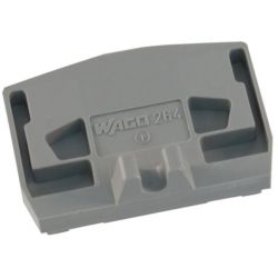 WAGO 264-361 End plate; with fixing flange; 4 mm thick; gray