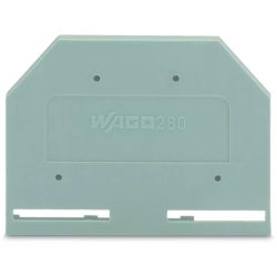WAGO 280-301 End and intermediate plates; 2.5mm thick; gray