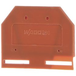WAGO 280-302 End and intermediate plates; 2.5mm thick; orange