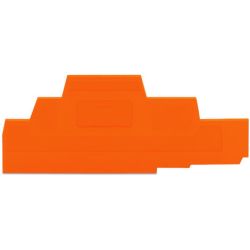 WAGO 280-306 End and intermediate plate; 2.5 mm thick; orange