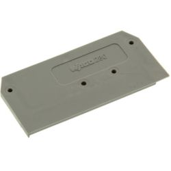 WAGO 280-308 End and intermediate plate; 2.5 mm thick; gray