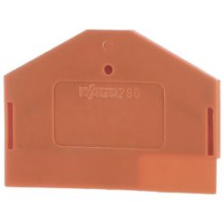 WAGO 280-313 End and intermediate plate; 2.5 mm thick; orange