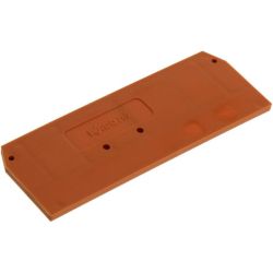 WAGO 280-315 End and intermediate plate; 2.5 mm thick; orange