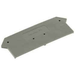 WAGO 280-316 End and intermediate plate; 2.5 mm thick; gray