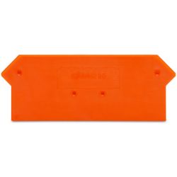 WAGO 280-317 End and intermediate plates; 2.5mm thick; orange