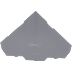 WAGO 280-319 End and intermediate plate; 1 mm thick; for triple-deck terminal blocks; gray